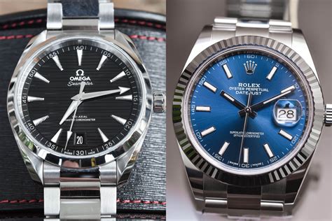 omega aqua terra vs rolex datejust.